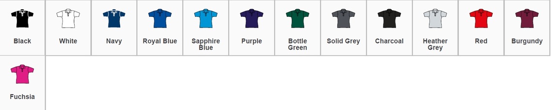 Ladies Polo Shirt Colours