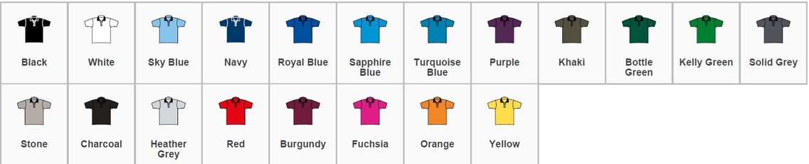 Mens Polo Shirt Colours